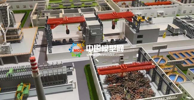 智能鋼鐵廠沙盤模型