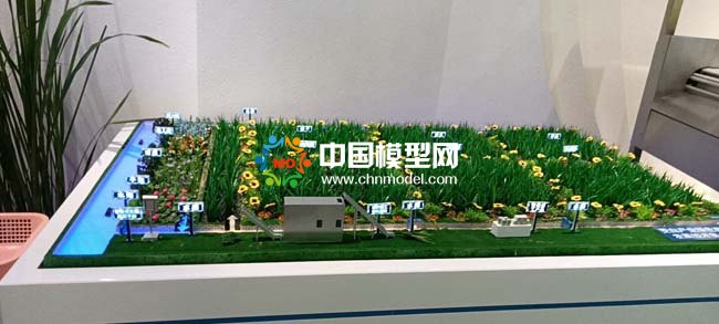 茭白產(chǎn)業(yè)種植基地沙盤模型