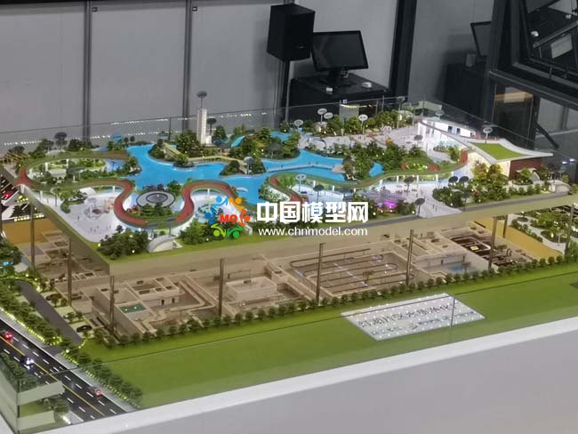 燈湖片區(qū)水質(zhì)凈化廠沙盤模型