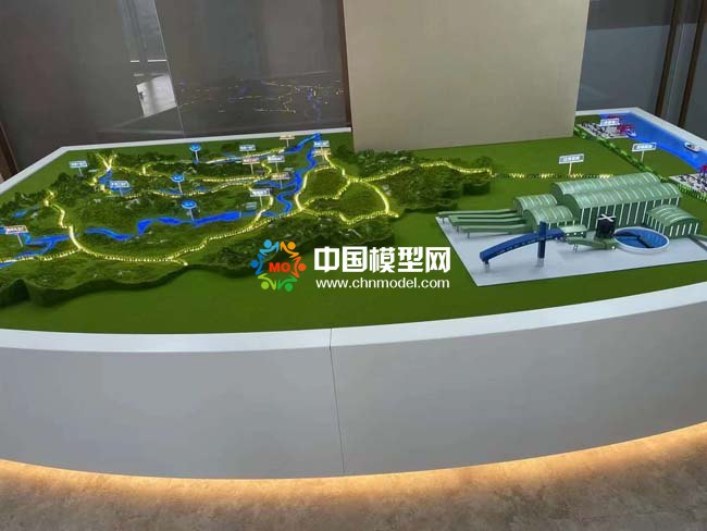 礦廠分布沙盤模型