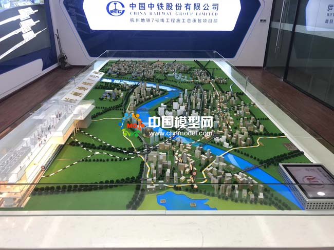 ???????杭州地鐵7號線沙盤模型