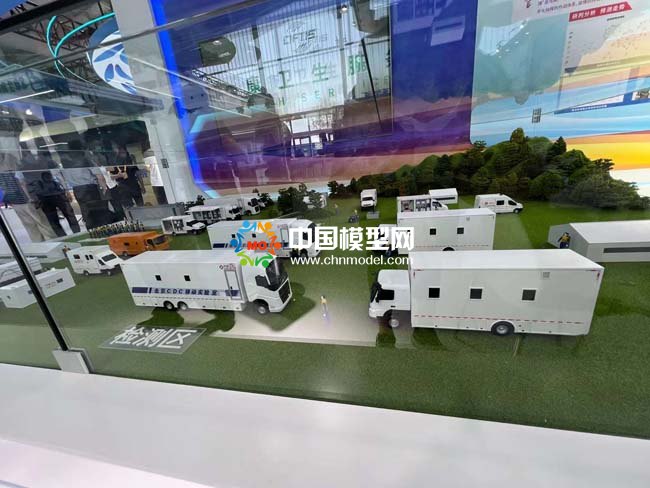 疾病預(yù)防衛(wèi)生應(yīng)急車(chē)輛沙盤(pán)模型