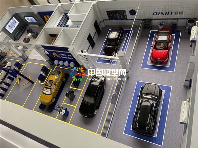 汽車(chē)服務(wù)養(yǎng)護(hù)中心沙盤(pán)模型