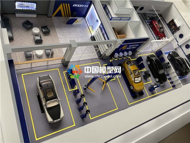 汽車(chē)服務(wù)養(yǎng)護(hù)中心沙盤(pán)模型
