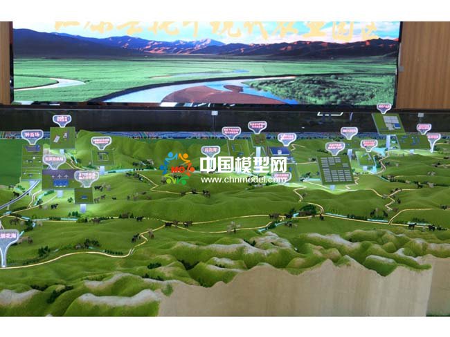 紅原縣牦?，F代農業(yè)園區(qū)沙盤模型