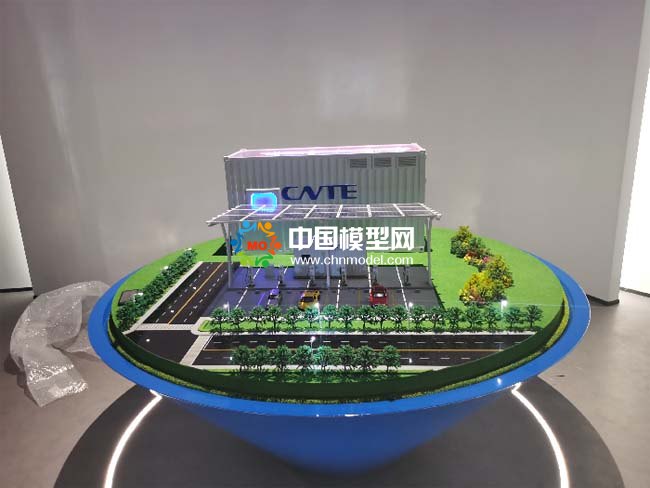 光儲充檢智能超充站沙盤模型