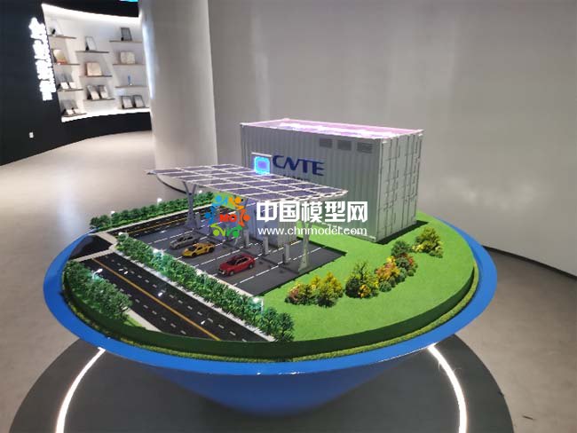 光儲充檢智能超充站沙盤模型