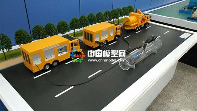 市政管道清淤沙盤模型