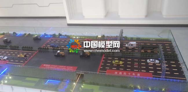 道路工程階段施工沙盤(pán)模型