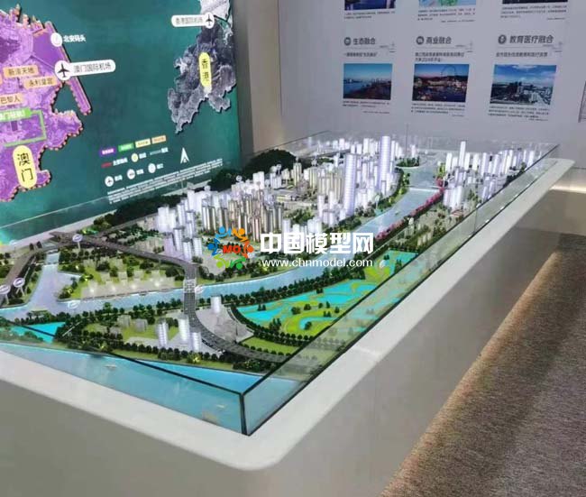 橫琴一江兩岸規(guī)劃沙盤(pán)模型