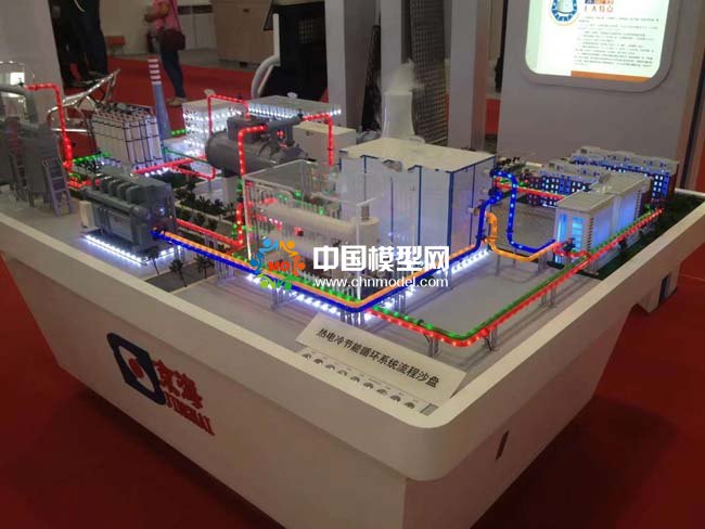 熱電冷節(jié)能循環(huán)系統(tǒng)沙盤(pán)模型