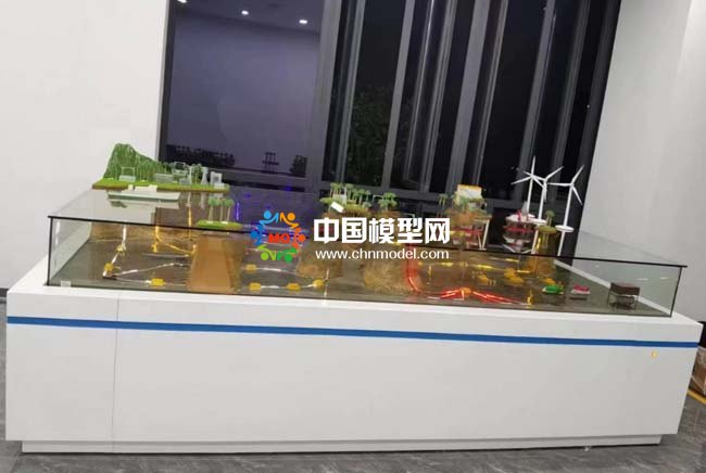 新能源海底電纜鋪設(shè)場(chǎng)景沙盤模型