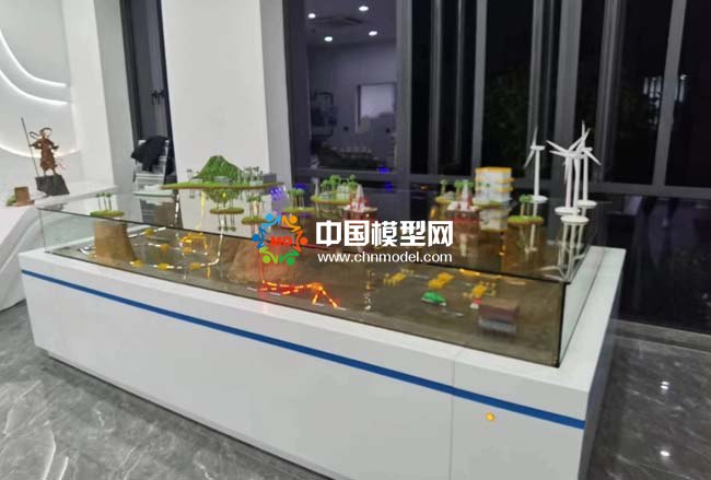 新能源海底電纜鋪設(shè)場(chǎng)景沙盤模型