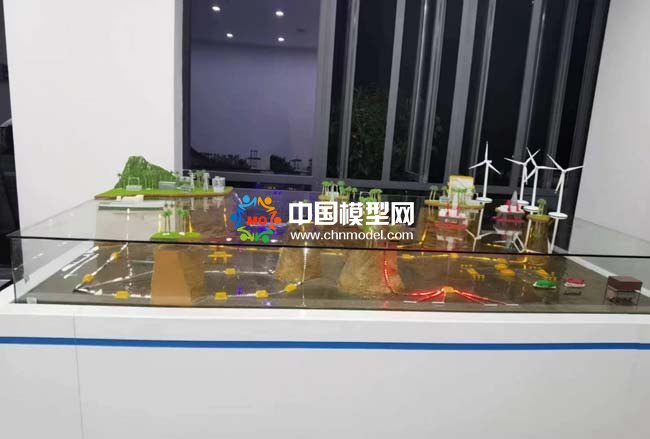 新能源海底電纜鋪設(shè)場(chǎng)景沙盤模型