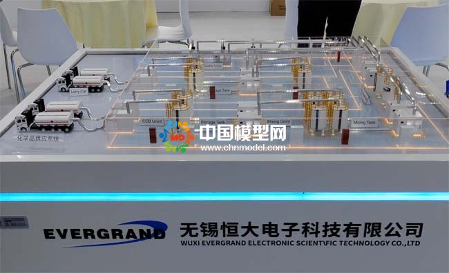 超高純化學(xué)品供應(yīng)系統(tǒng)沙盤模型