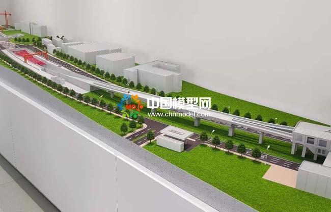 ???????城市軌道交通地鐵站施工沙盤(pán)模型