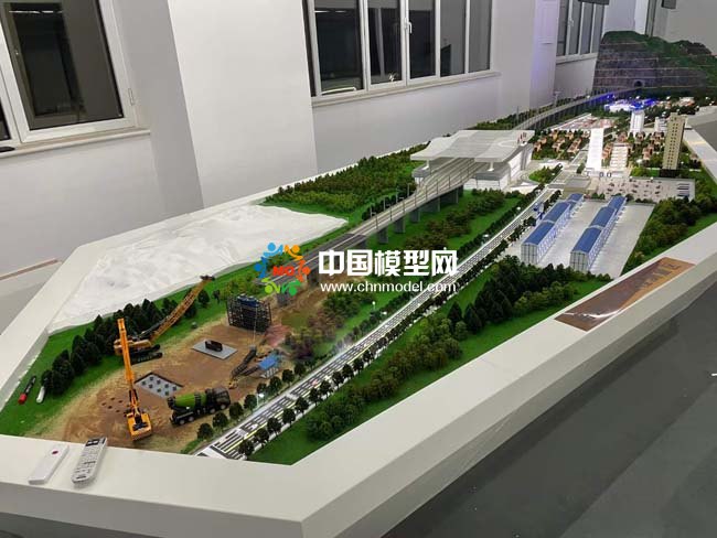 石家莊鐵路學(xué)院教學(xué)實(shí)訓(xùn)沙盤模型