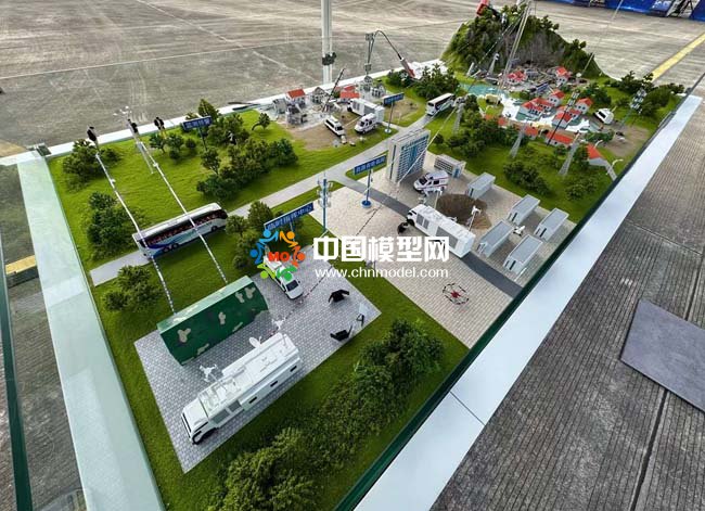 全國(guó)應(yīng)急通信演練沙盤模型