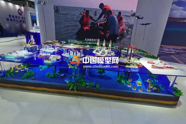 中國石油海上應急救援綜合展示沙盤模型