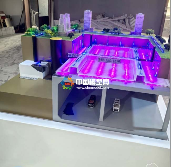 車(chē)庫(kù)屋頂排水系統(tǒng)水沙盤(pán)模型