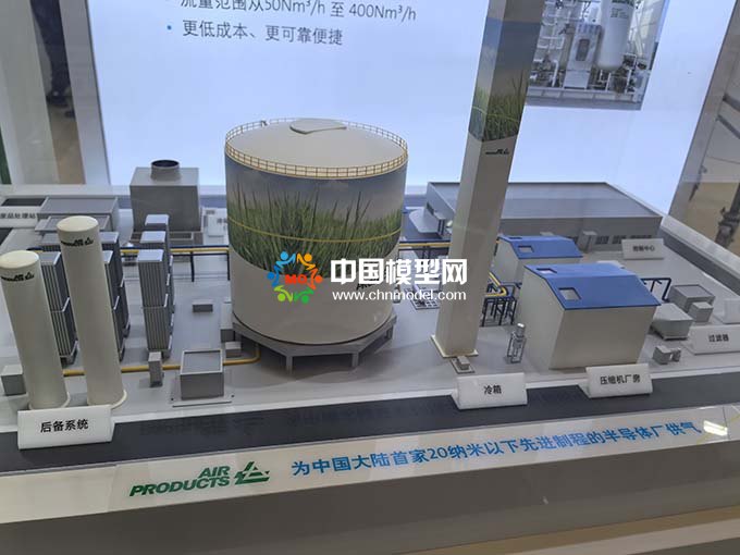 空氣產(chǎn)品半導(dǎo)體廠的供氣解決方案沙盤(pán)模型
