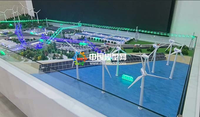 太陽能風(fēng)光互補(bǔ)新能源綜合發(fā)電沙盤模型
