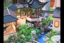 園林古建模型，天壇模型，木制古建模型