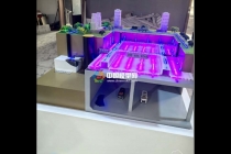 車庫(kù)屋頂排水系統(tǒng)水沙盤(pán)模型