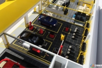 智能物流庫(kù)模型，上海曉?shī)W工業(yè)模型，汽修店展示模型