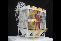 布袋除塵器沙盤模型，電除塵器沙盤模型