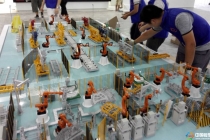 汽車產(chǎn)線沙盤模型?，奇瑞捷豹路虎總體模型?，寧波萬華展示模型