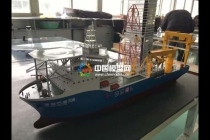 深海勘察船模型，海洋石油708模型